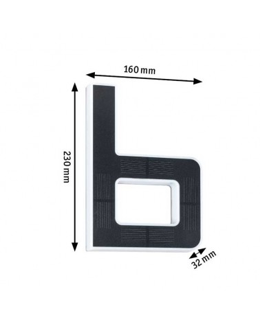 Letra b para fachada de casa solar LED 3000K 6Lm IP44