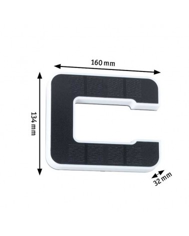 Letra c para fachada de casa solar LED 3000K 6Lm IP44