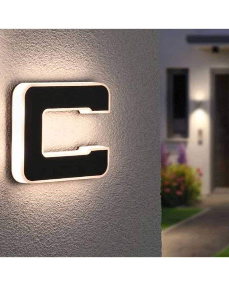 Letter c for solar house facade LED 3000K 6Lm IP44