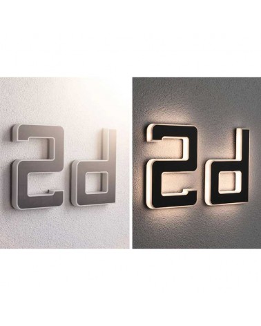 Letter d for solar house facade LED 3000K 6Lm IP44