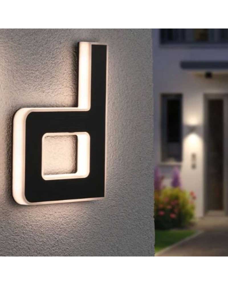 Letter d for solar house facade LED 3000K 6Lm IP44