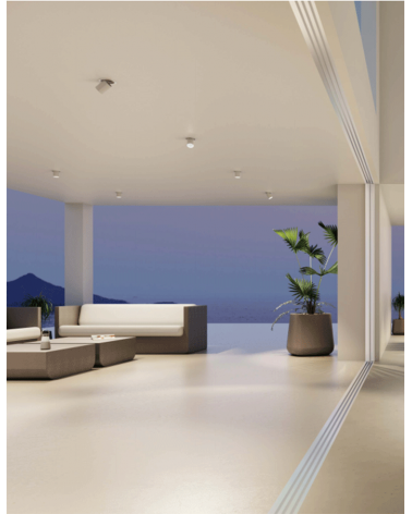 Aluminum matt white LED Spot 10.9cm Adjustable round base Switch 2700K/3000K/4000K DIMMABLE