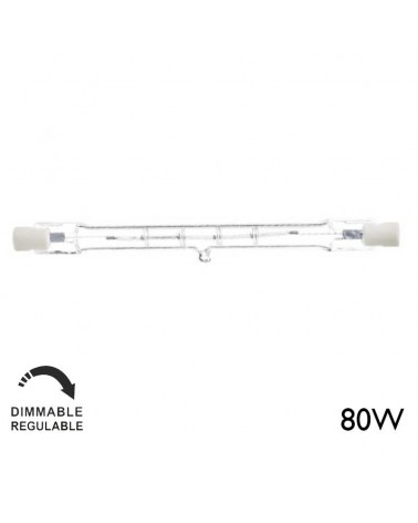 Linear dimmable halogen lamp 80W R7S