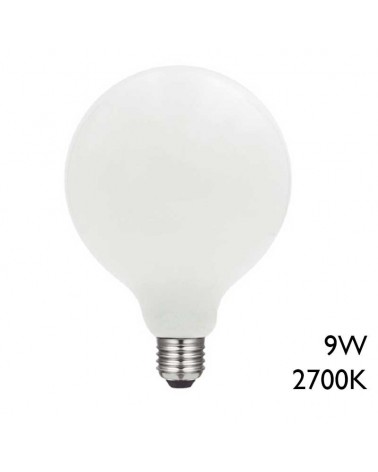 Opal Globe Bulb 125mm LED E27 9W 2700K 1000Lm