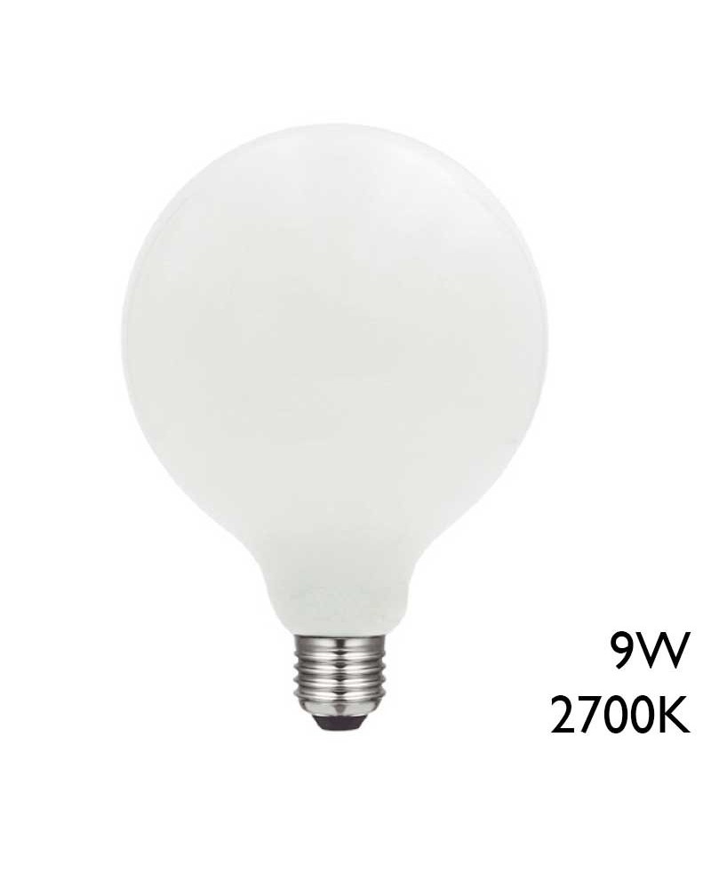 Bombilla Globo opal 125mm LED E27 9W 2700K 1000Lm