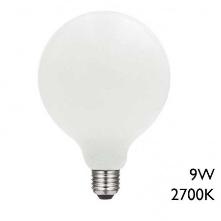 Opal Globe Bulb 125mm LED E27 9W 2700K 1000Lm