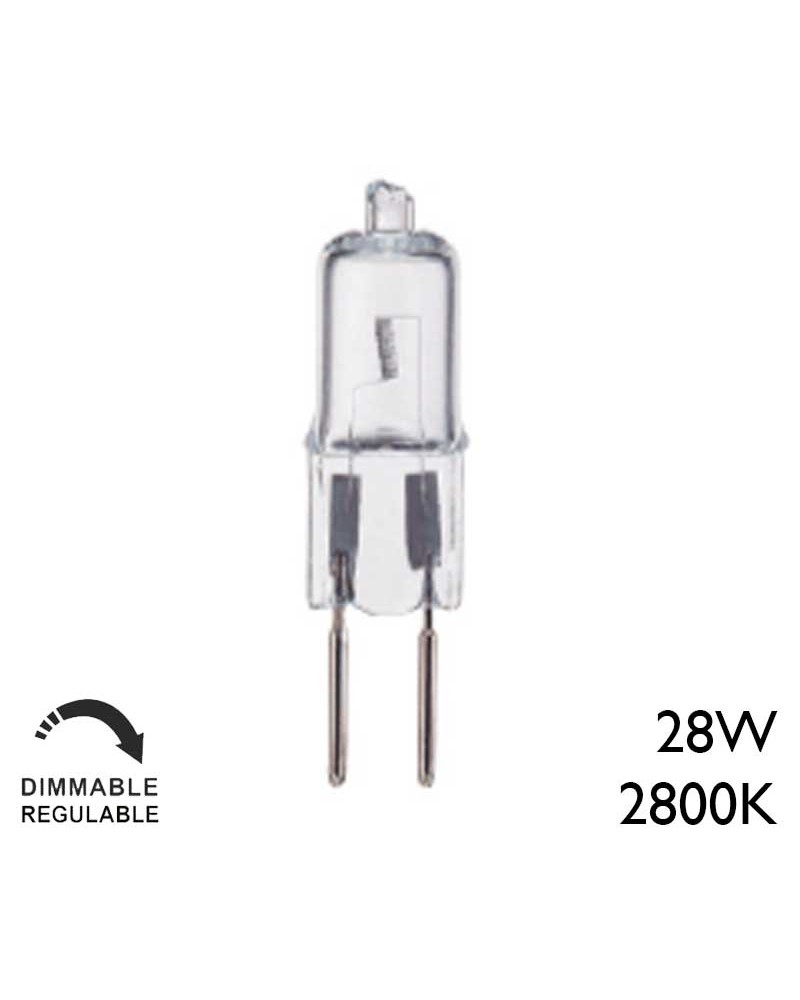 Bombilla halógena GY6,35 12V 28W