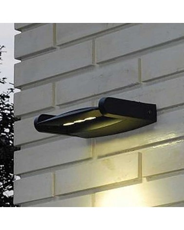 Outdoor wall light 21cm LED anthracite aluminum 9W 4000K