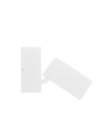 Wall and ceiling cube spotlight 10cm grey colour LED 15W 90º tilting aluminum 4000K 1321 Lm. 40º