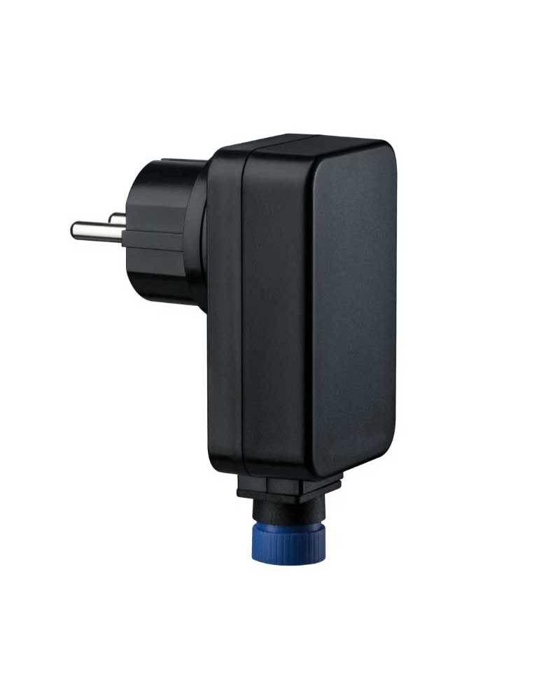 Clavija fuente de alimentación IP44 230/24V 21VA negra