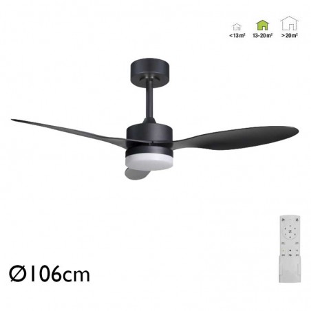 Ceiling fan 20W Ø106cm LED CCT 20W remote control DIMMABLE light temperature