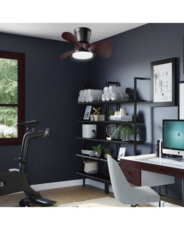 Ceiling fan 30W Ø56cm LED CCT 18W remote control DIMMABLE light temperature