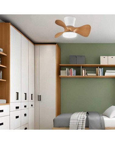 Ceiling fan 30W Ø56cm LED CCT 18W remote control DIMMABLE light temperature