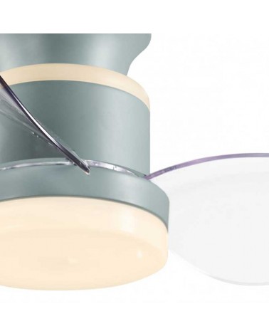 Ventilador de techo 30W Ø50cm plafón LED CCT 18W control remoto REGULABLE temperatura luz