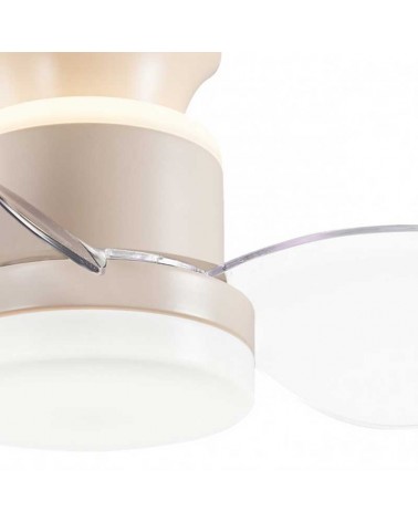 Ceiling fan 30W Ø50cm LED CCT 18W remote control DIMMABLE light temperature