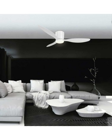 Ventilador de techo 33W Ø132cm plafón LED CCT 18W control remoto REGULABLE temperatura luz