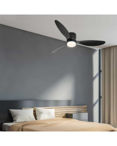 Ventilador de techo 33W Ø132cm plafón LED CCT 18W control remoto REGULABLE temperatura luz