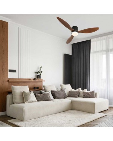 Ventilador de techo 33W Ø132cm plafón LED CCT 18W control remoto REGULABLE temperatura luz