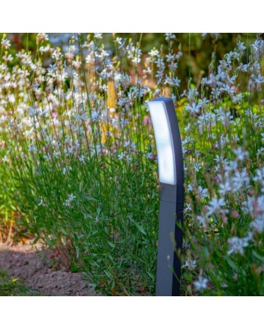 Outdoor beacon 74cm aluminum dark grey finish LED 17.8W 4000K