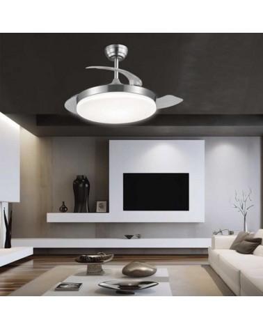 Ceiling fan 30W Ø50cm LED ceiling fan CCT 54W remote control DIMMABLE light temperature