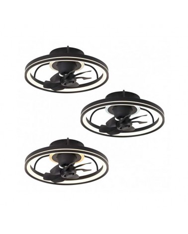 Ceiling fan 20W Ø48cm LED CCT 35W remote control DIMMABLE light temperature