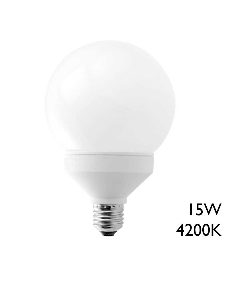 Low consumption globe bulb 80mm 15W E27 4200K
