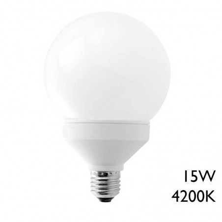 Low consumption globe bulb 80mm 15W E27 4200K