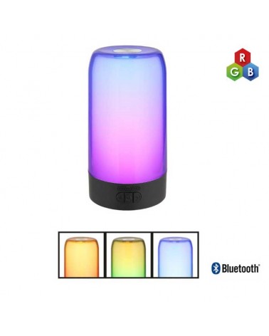 Portable LED table lamp 1.5W 18.8cm made of aluminum and plastic RGB and touch