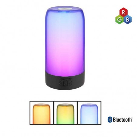 Portable LED table lamp 1.5W 18.8cm made of aluminum and plastic RGB and touch