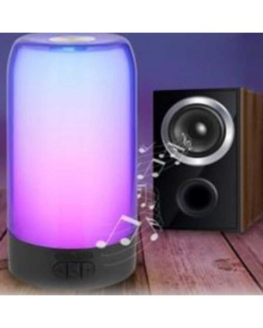 Lámpara de mesa portátil LED 1,5W 18,8cm de aluminio y plástico RGB y táctil