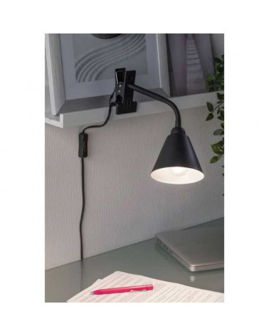 Flexo de pinza diámetro 11cm E14 brazo flexible