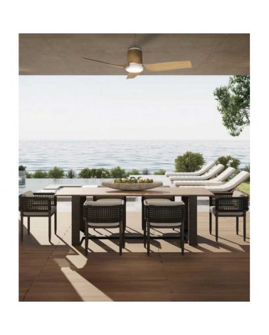 Ceiling fan 35W Ø133,5cm with 30W LED light remote control DIMMABLE light temperature