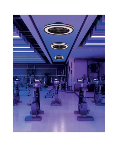 Ventilador de techo 26W Ø55,6cm con luz LED 60W CCT y RGB control remoto REGULABLE temperatura luz