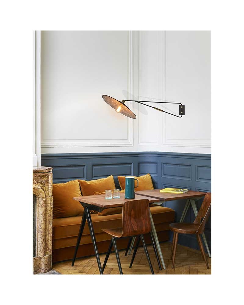 Wall light with rotating arm 103cm metal E27