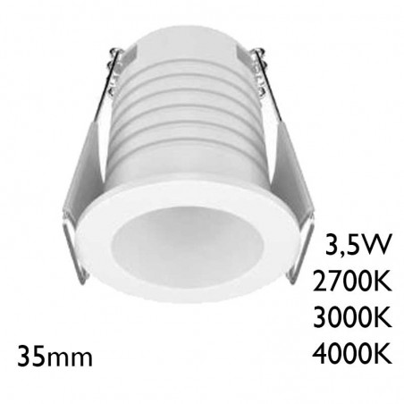 Downlight blanco mini redondo 3,5W 30º LED CREE IP65