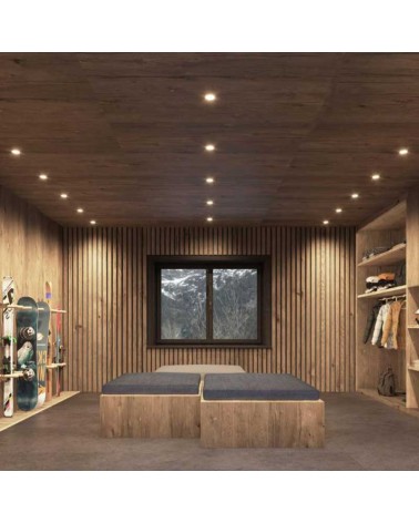 Downlight 8W LED 8,4cm redondo empotrable CCT SWITCH 2700K/3200K/4000K