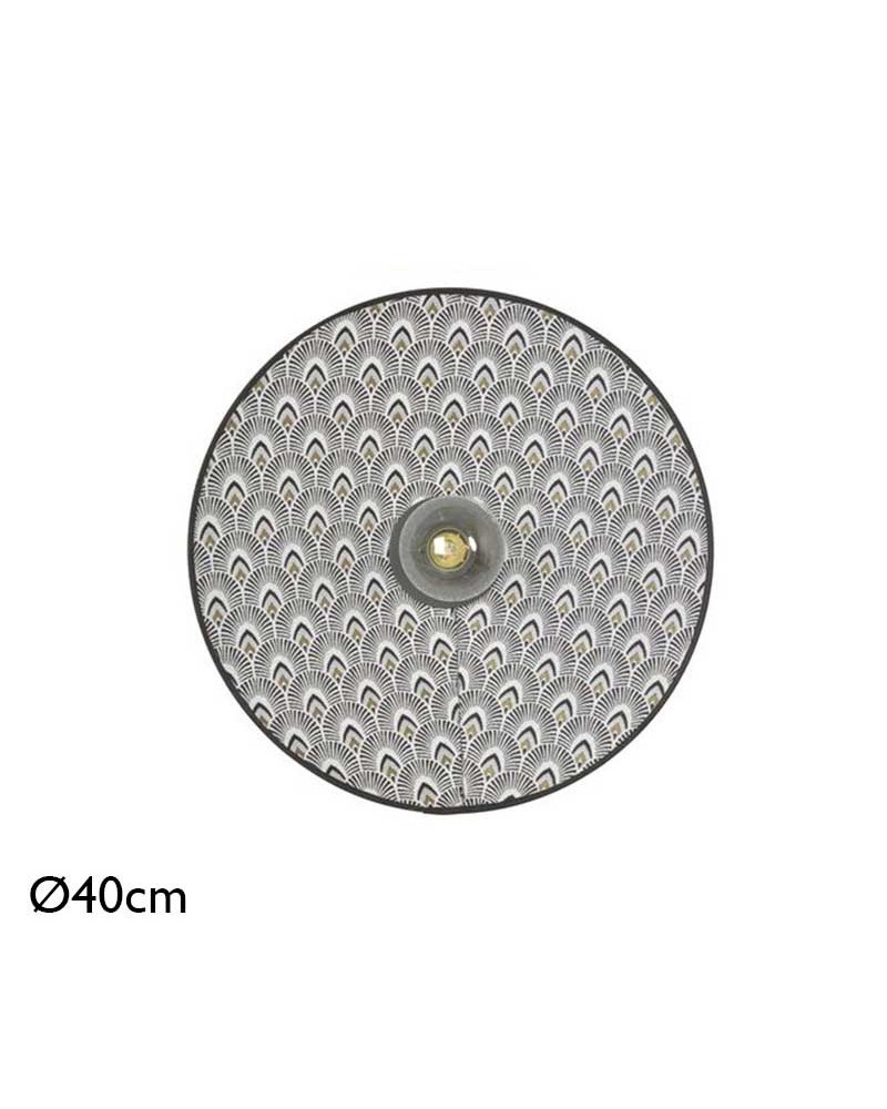 Aplique de pared 40cm de metal forma cónica E27