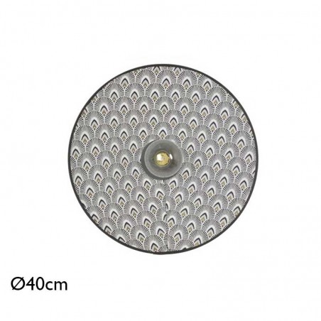 Wall light 40cm metal conical shape E27