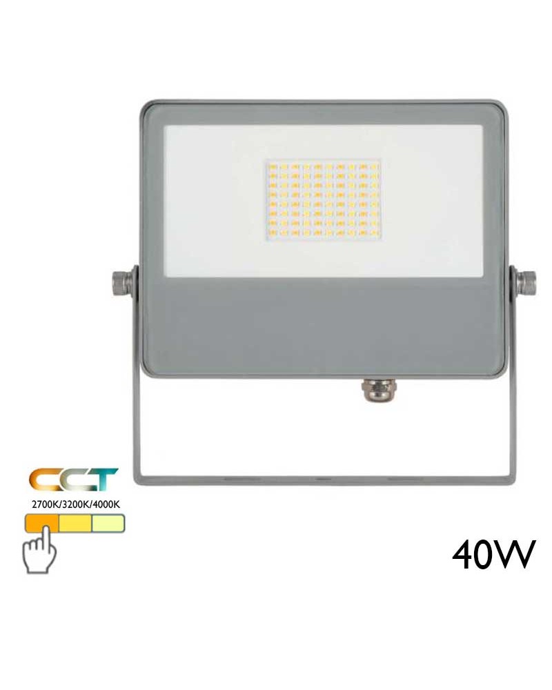 Outdoor projector 22.4cm 40W 4800Lm IP65 CCT Switch 2700K/3200K/4000K