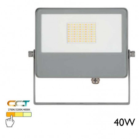 Outdoor projector 22.4cm 40W 4800Lm IP65 CCT Switch 2700K/3200K/4000K