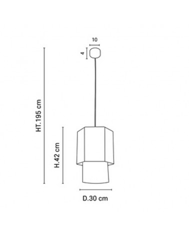 Lámpara de techo 30cm con 2 pantallas de lino y rafia deshilachada E27