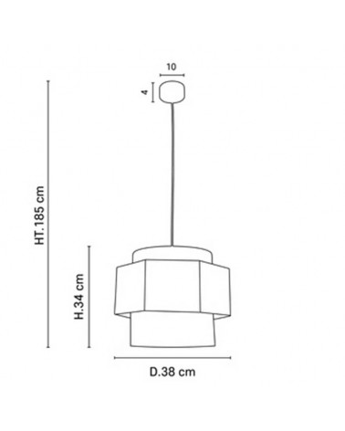 Ceiling lamp 38cm 2 linen and frayed raffia lampshades E27