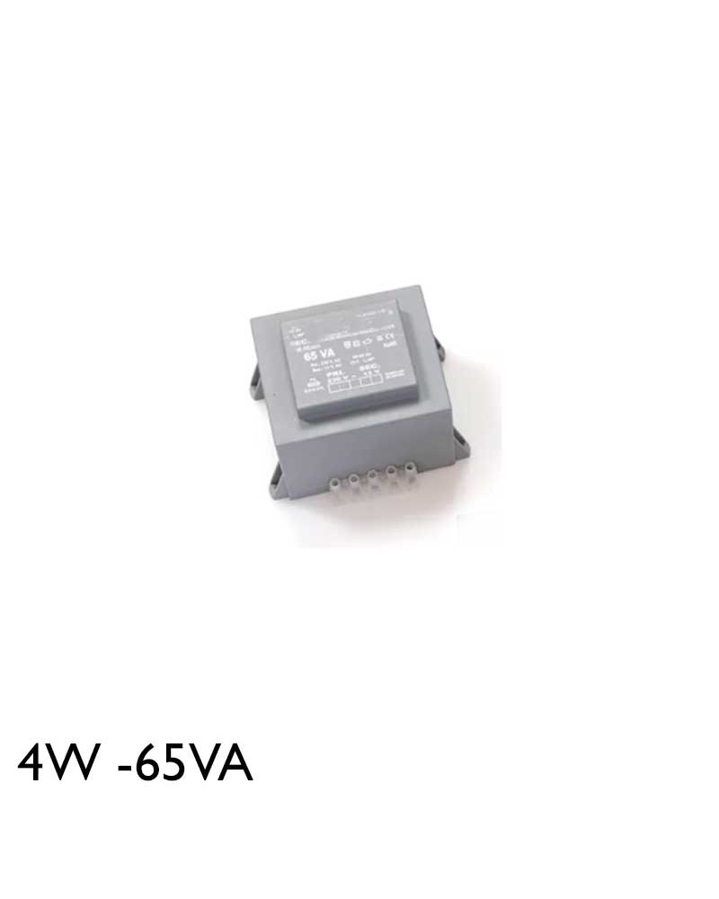 Transformador ferromagnético para piscina 65VA 230V 12V