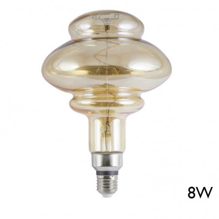 Amber decorative bulb 230mm LED E27 8W 3000K 760Lm