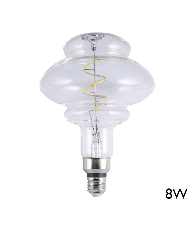 Transparent decorative bulb 230mm LED E27 8W 4000K 880Lm
