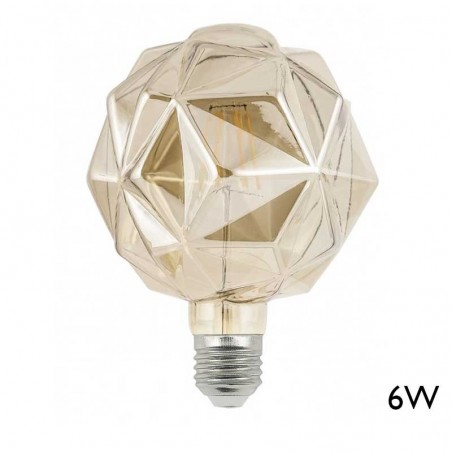 Amber Bulb 150mm LED E27 6W 3000K 570Lm
