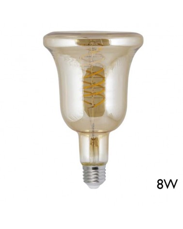 Amber Bulb 170mm LED E27 8W 3000K 760Lm