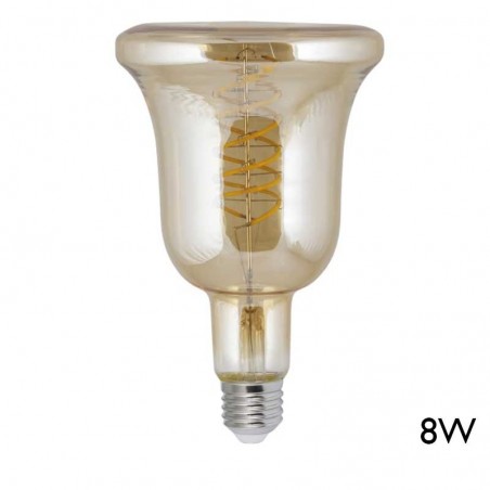 Amber Bulb 170mm LED E27 8W 3000K 760Lm