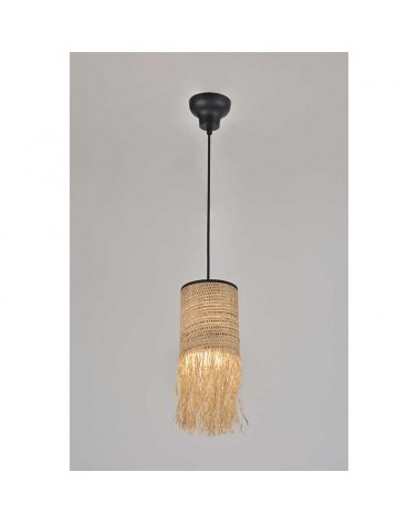 Frayed raffia ceiling lamp 13cm diameter E27