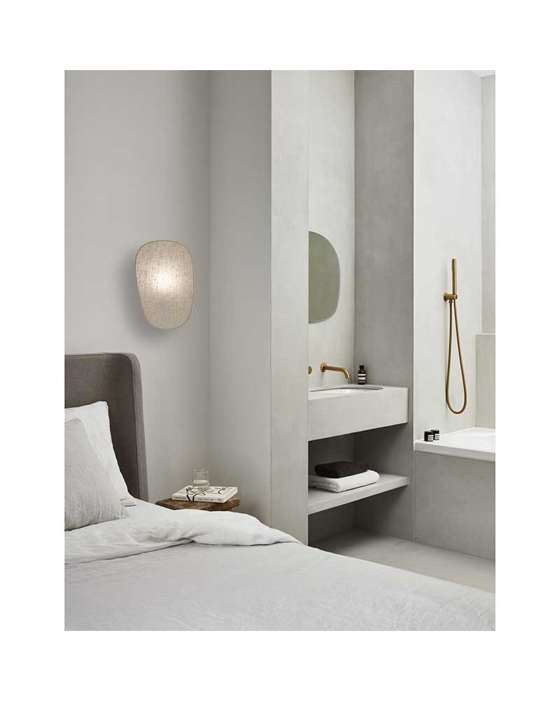 Aplique de pared pantalla 40cm de lino E27